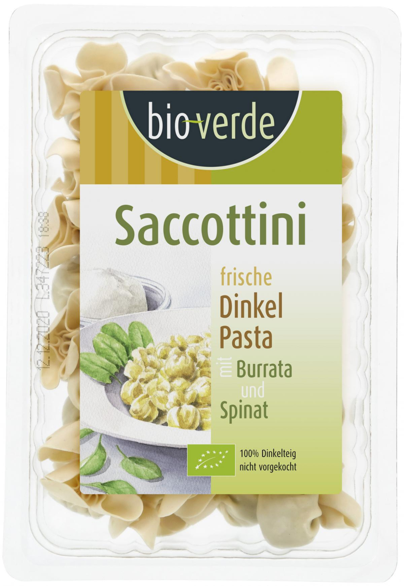 Dinkel Saccottini m. Burrata/Spinat