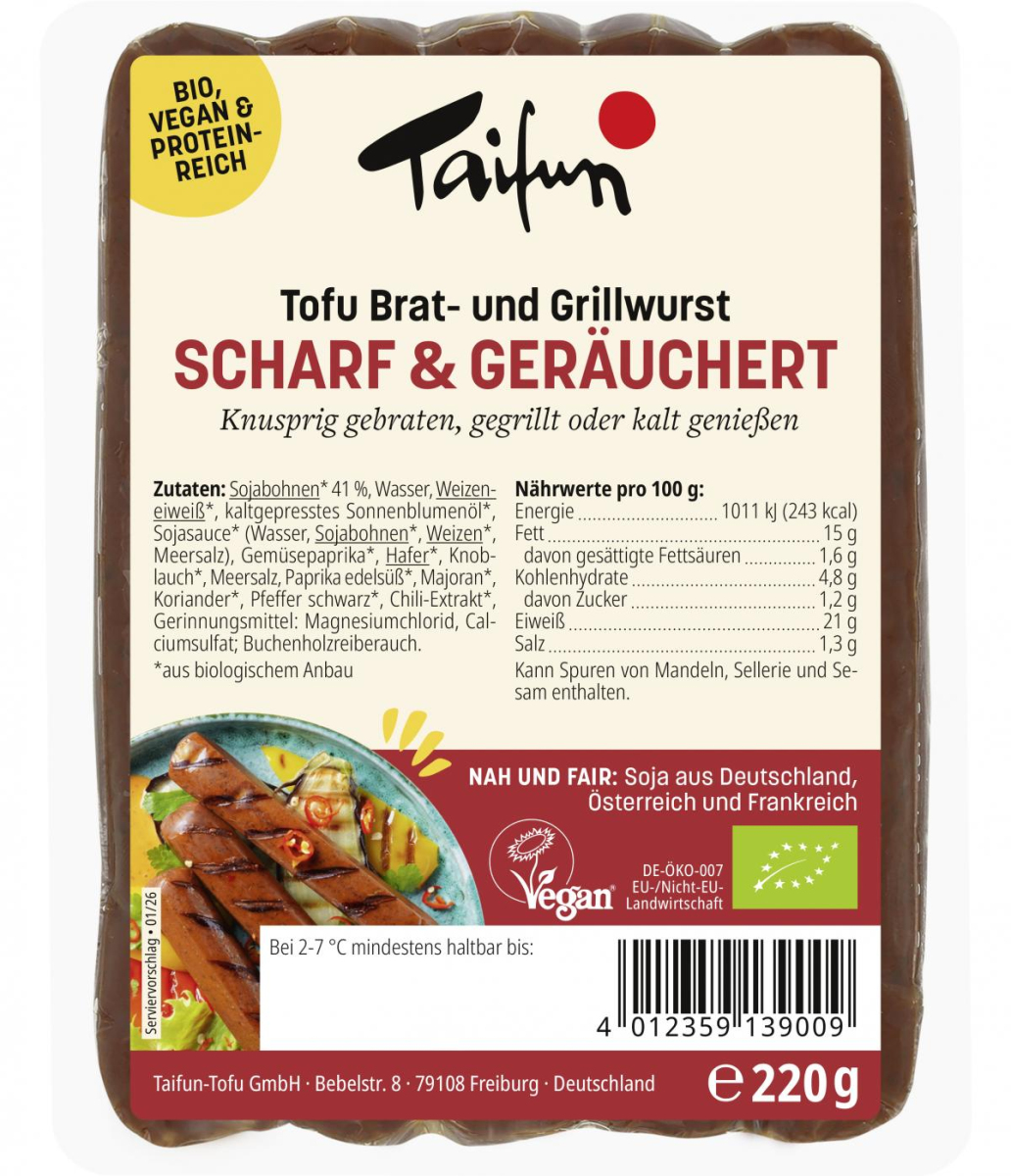 Tofu Bratwurst scharf