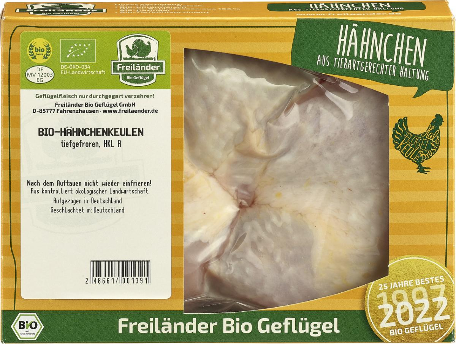 Hähnchenkeulen 2er 4x300-400g