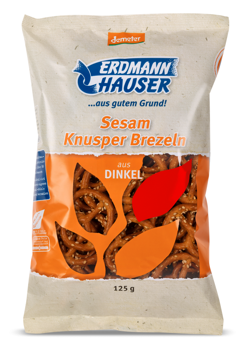 Dinkel Knusperbrezel Sesam