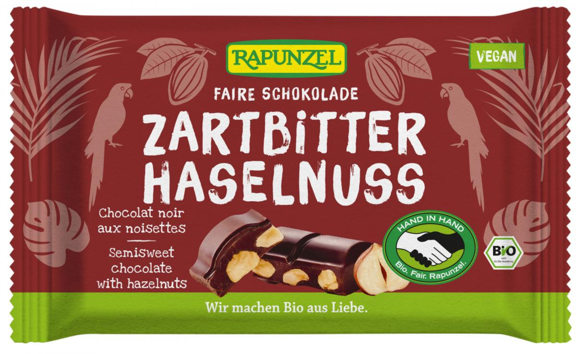 Zartbiter Nuss  Schokolade