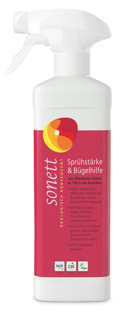 Sprühstärke und Bügelhilfe