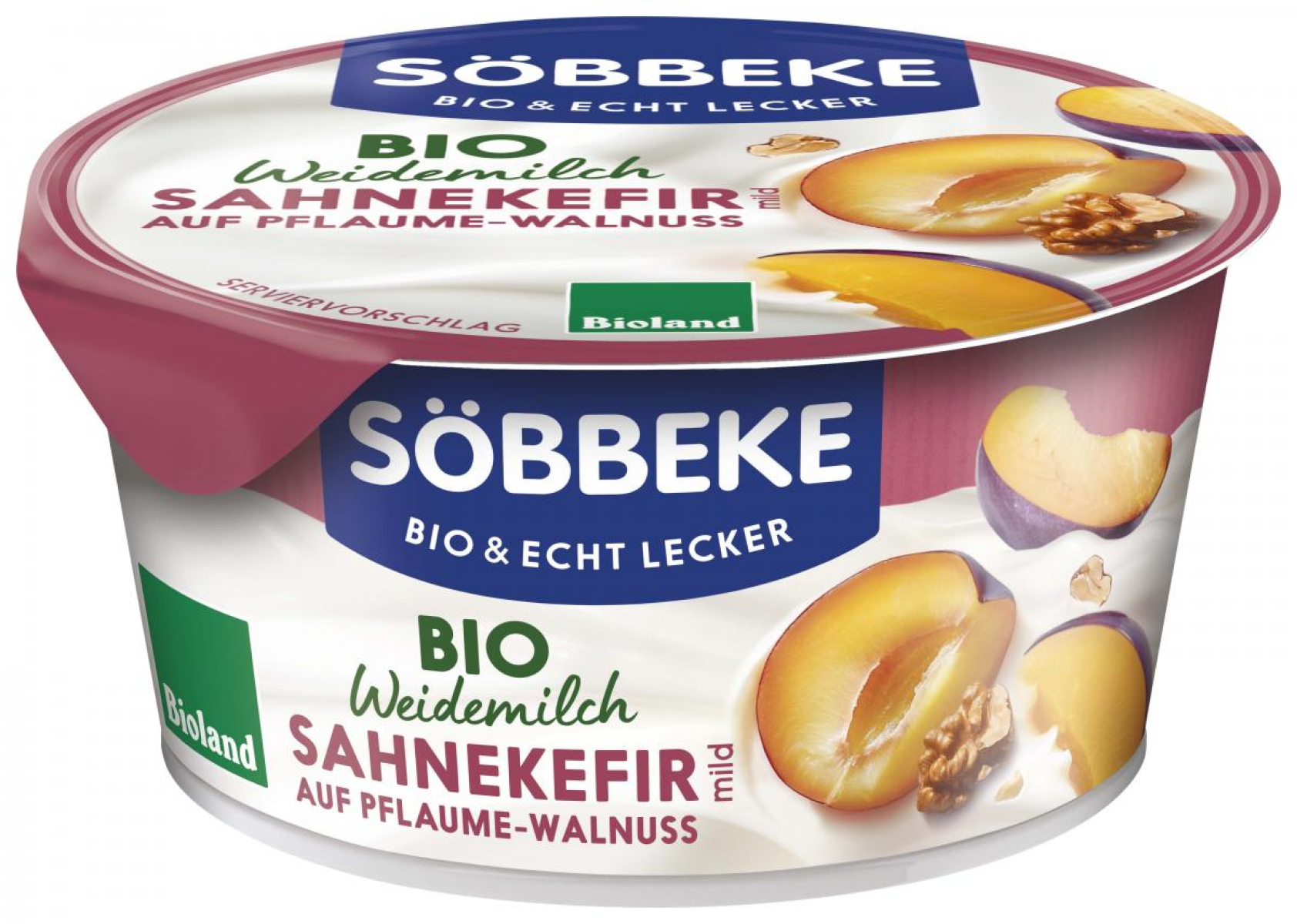 Sahnekefir Pflaume Walnuss