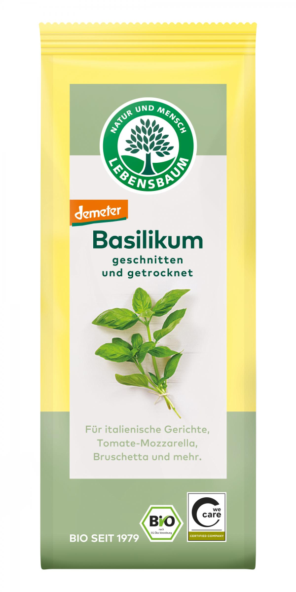 Basilikum gerebelt und getrocknet