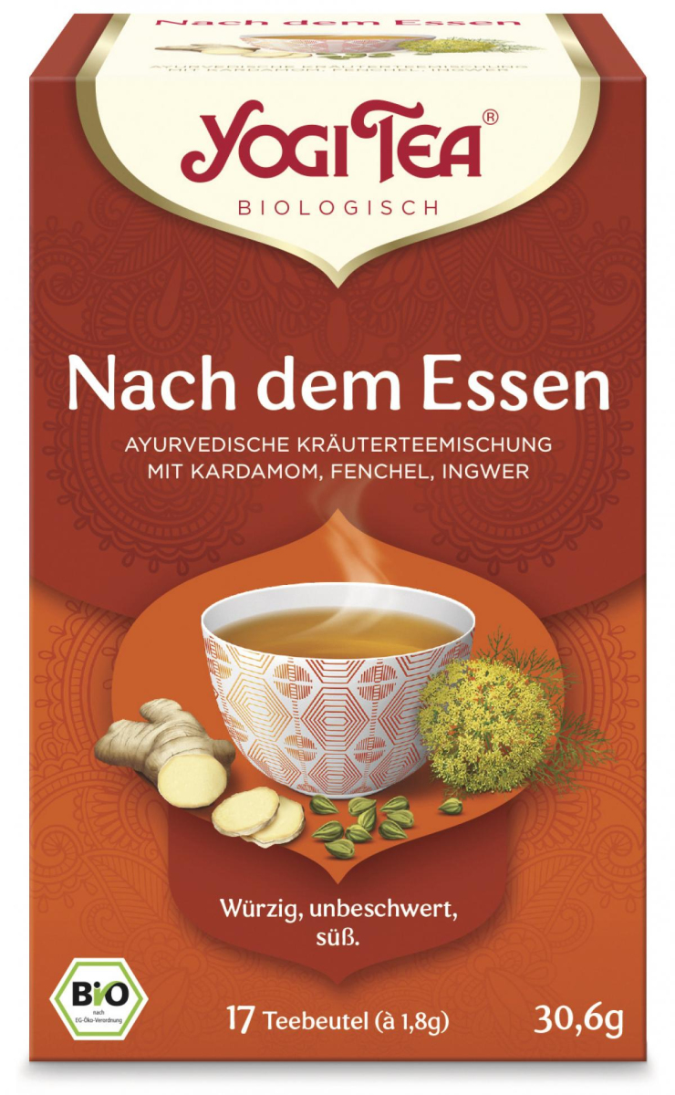 Nach dem Essen Tee