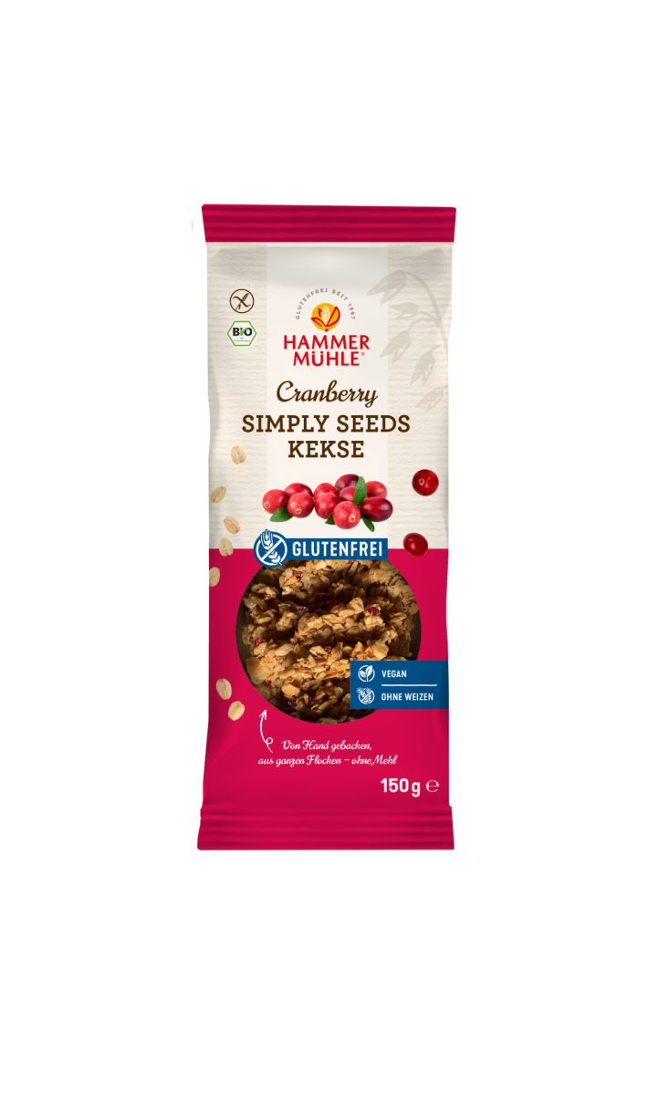 Simply Seeds Kekse Cranberry