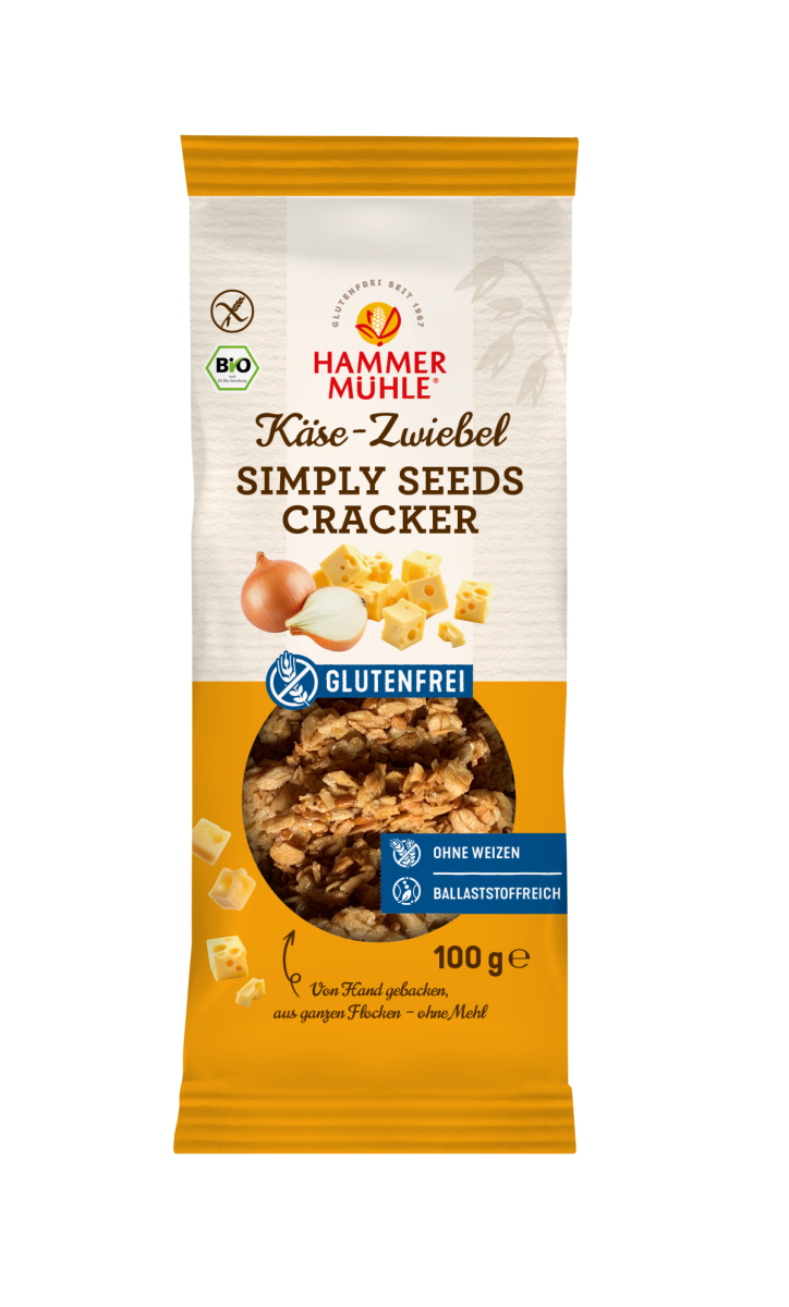 Simply Seeds Cracker Käse Zwiebel