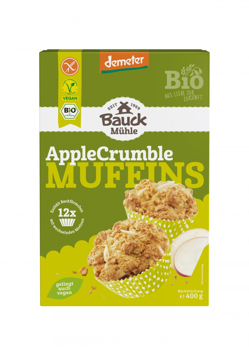 Apple Crumble Muffins gf