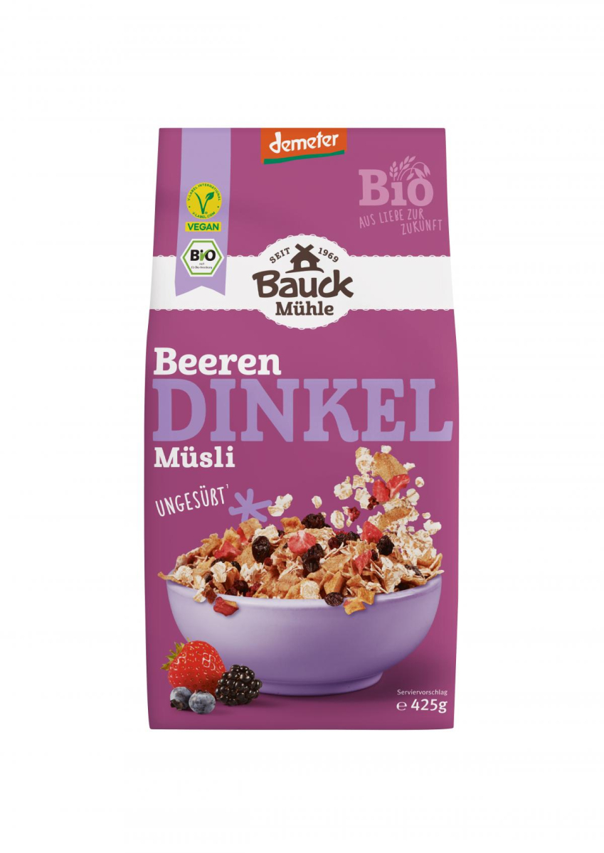 Dinkel Müsli Beerenzart Demete