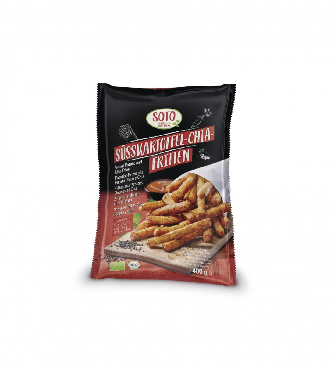 Süßkartoffel-   Chia-Fritten