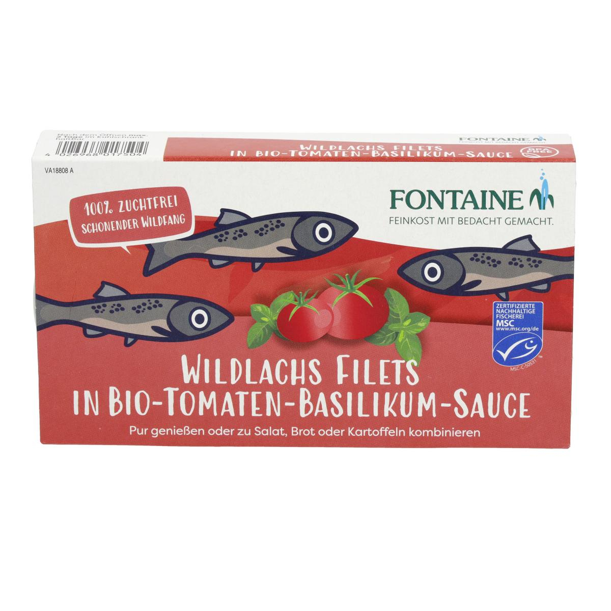 Wildlachsfilet in Tomaten-Basilikum 200 g