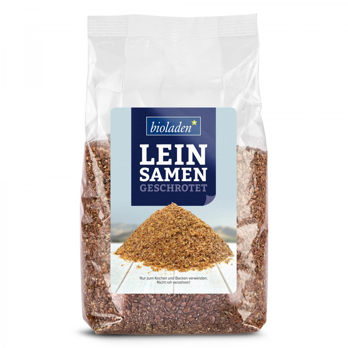 b*Leinsamen geschrotet