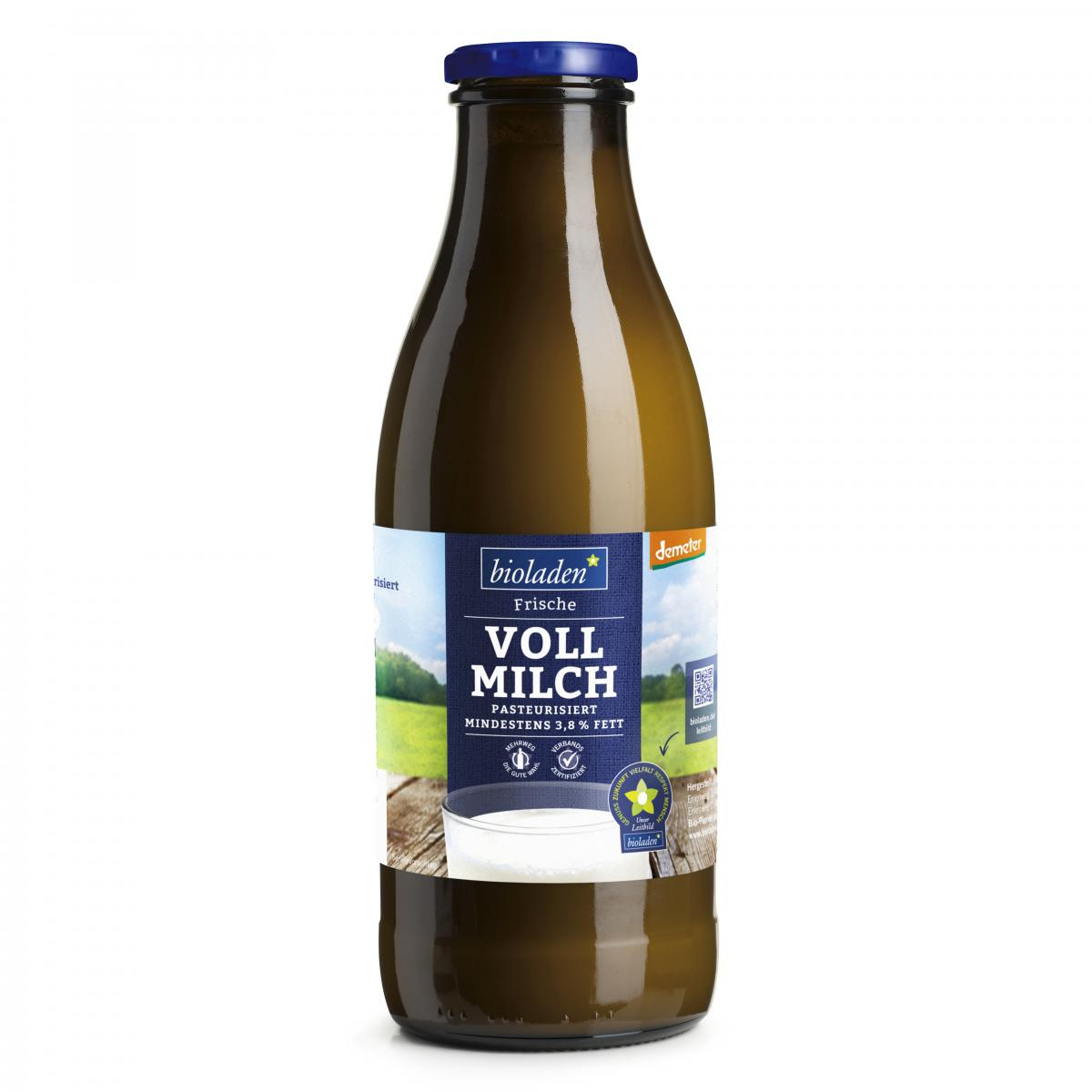 b* Demeter Vollmilch 3,8% Flasche