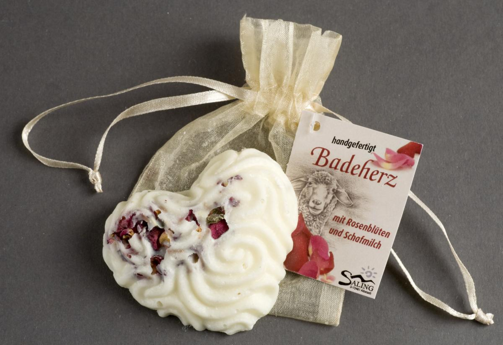 Badeherz Rose