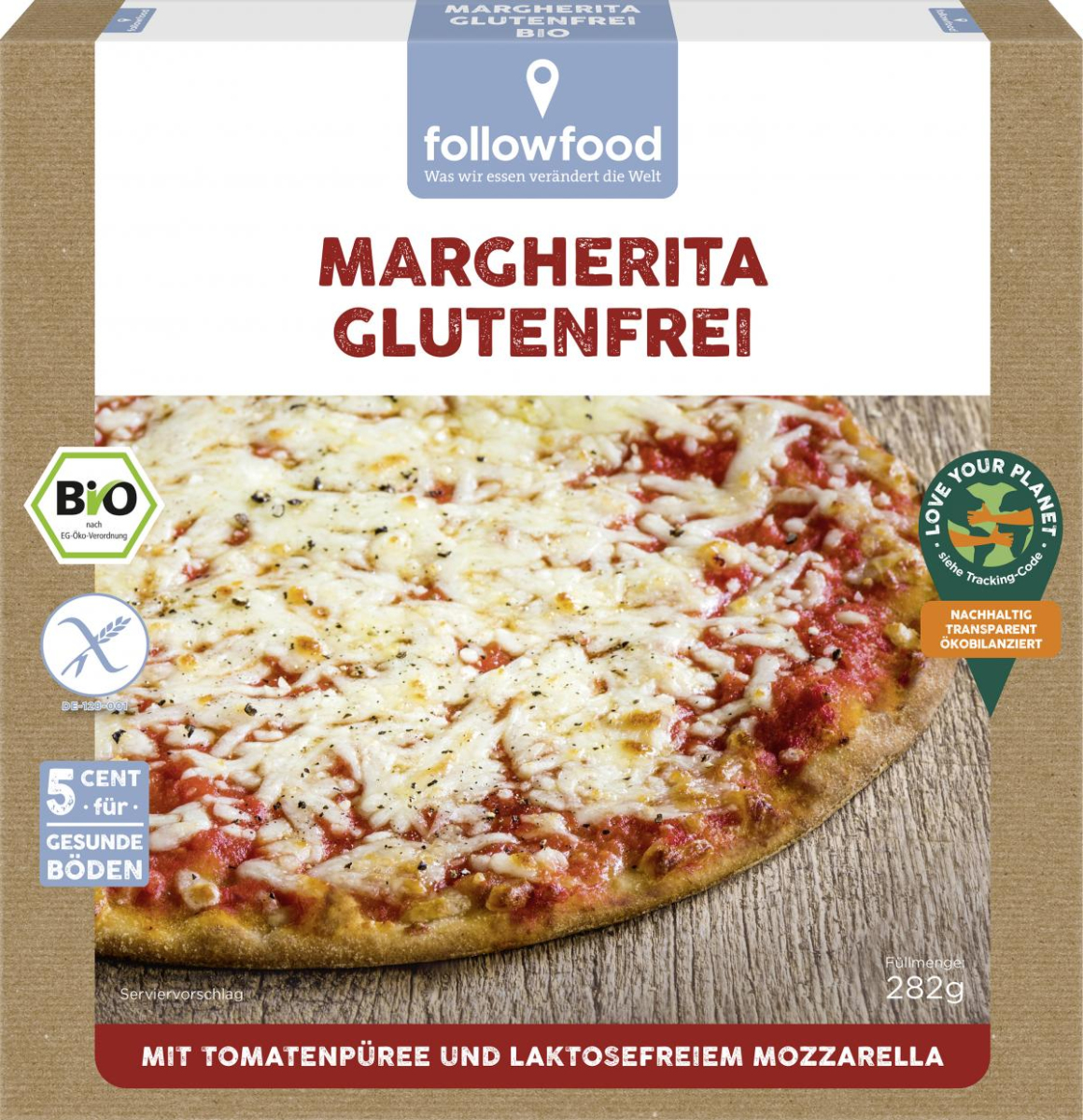 Pizza Margherita glutenfrei