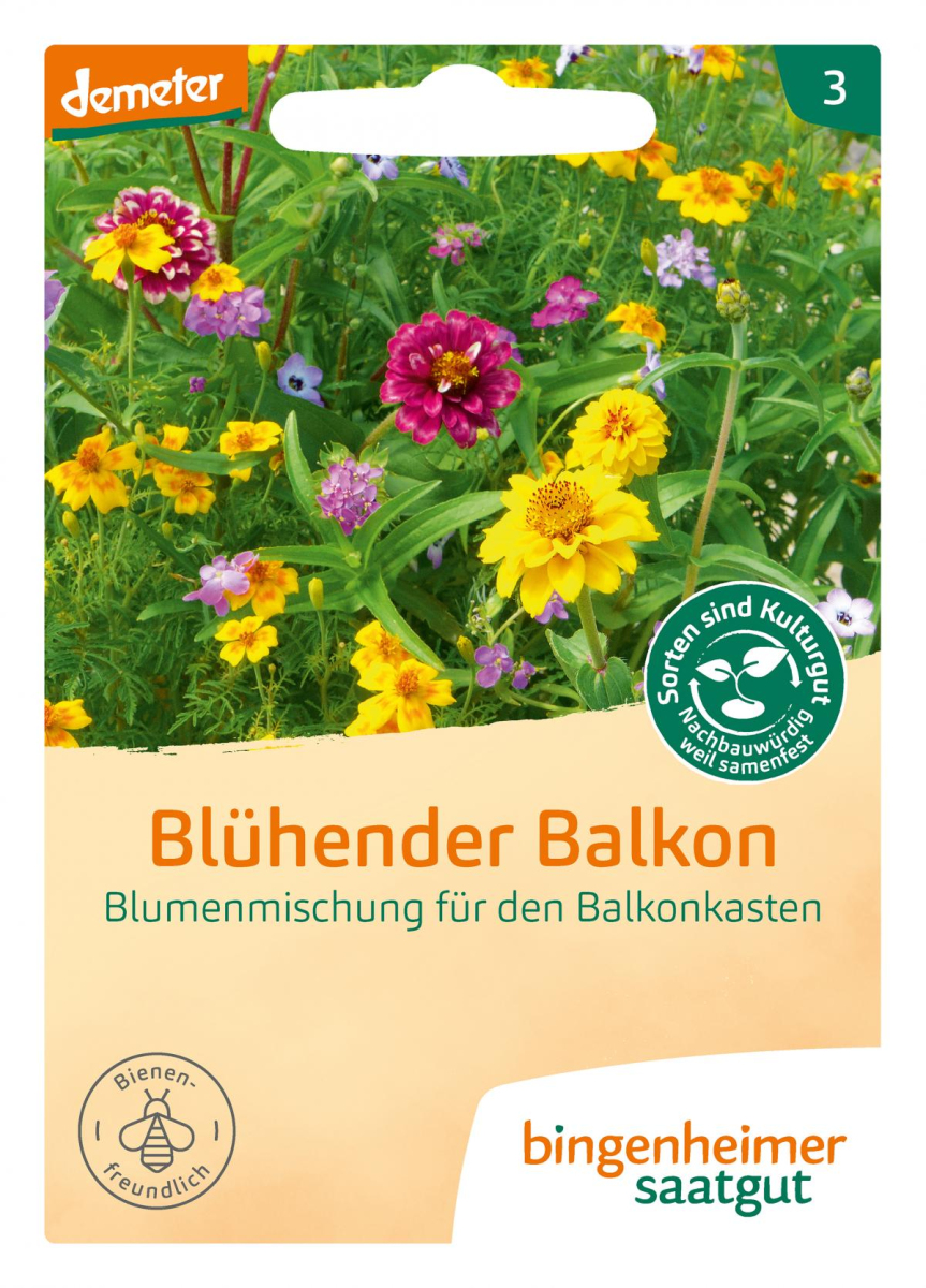 Blühender Balkon