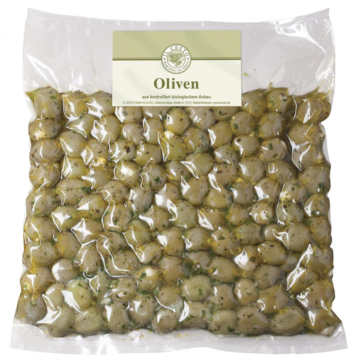 Griech. Oliven m Knoblauch