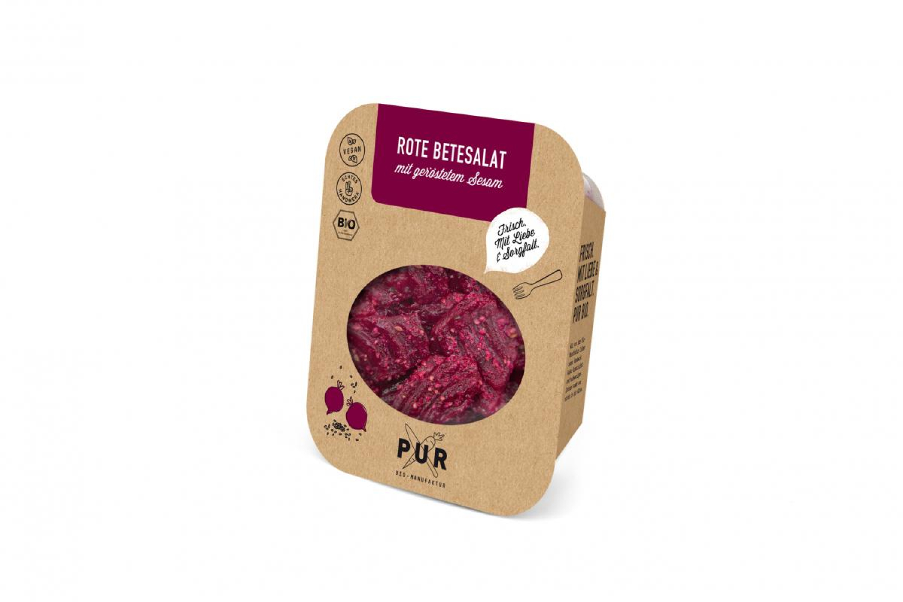 Rote Bete Salate mit geröstetem Sesam