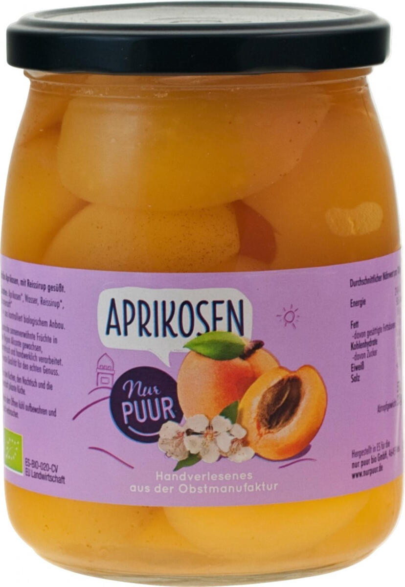 Aprikosen halbe Frucht