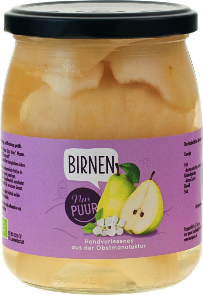 Birnen halbe Frucht