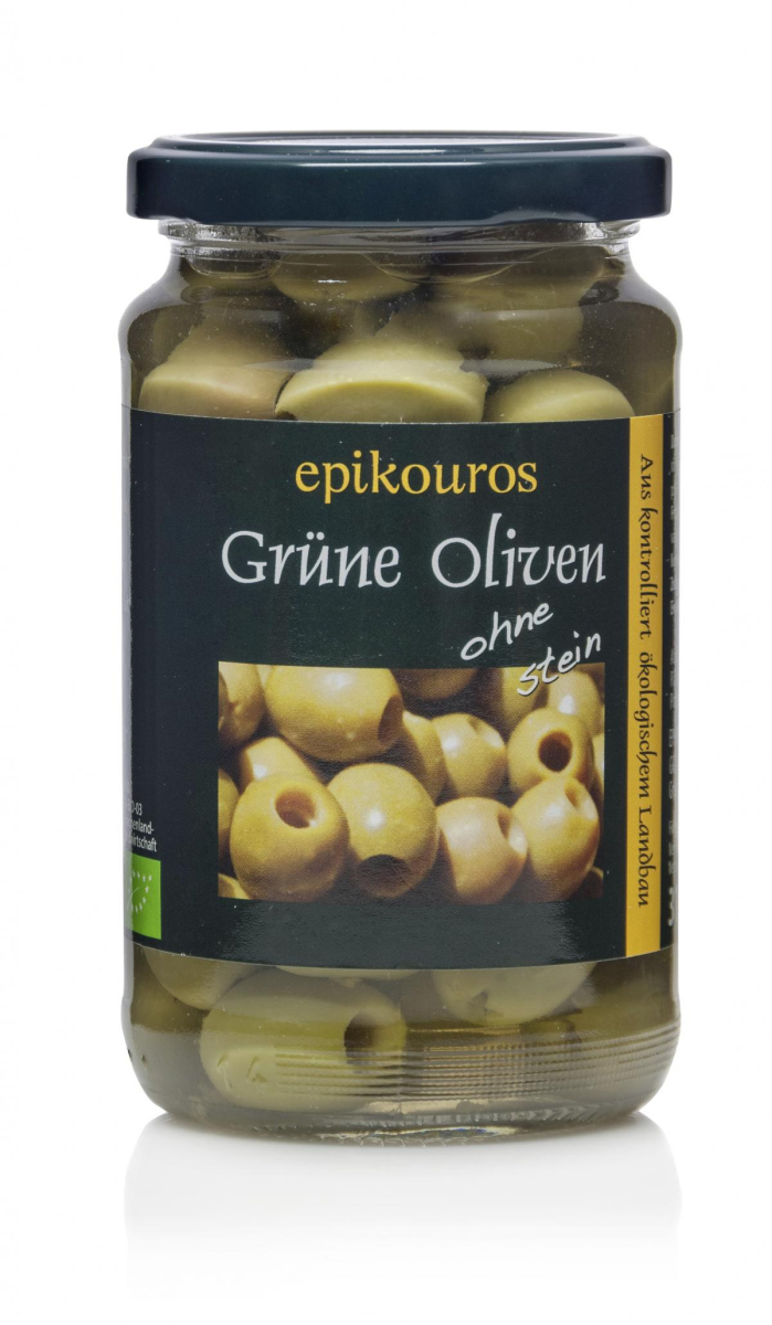 Grüne Oliven ohne Stein