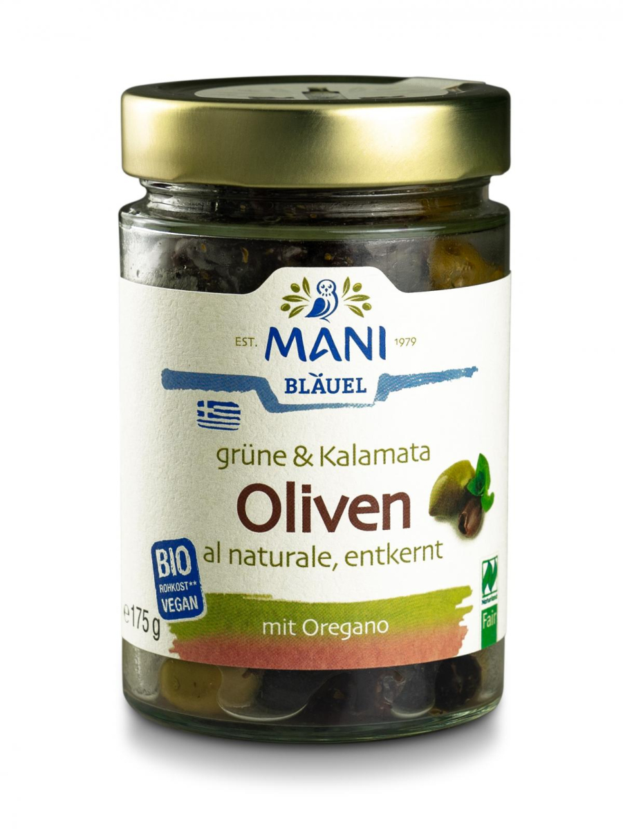 Grüne Kalamata al naturale