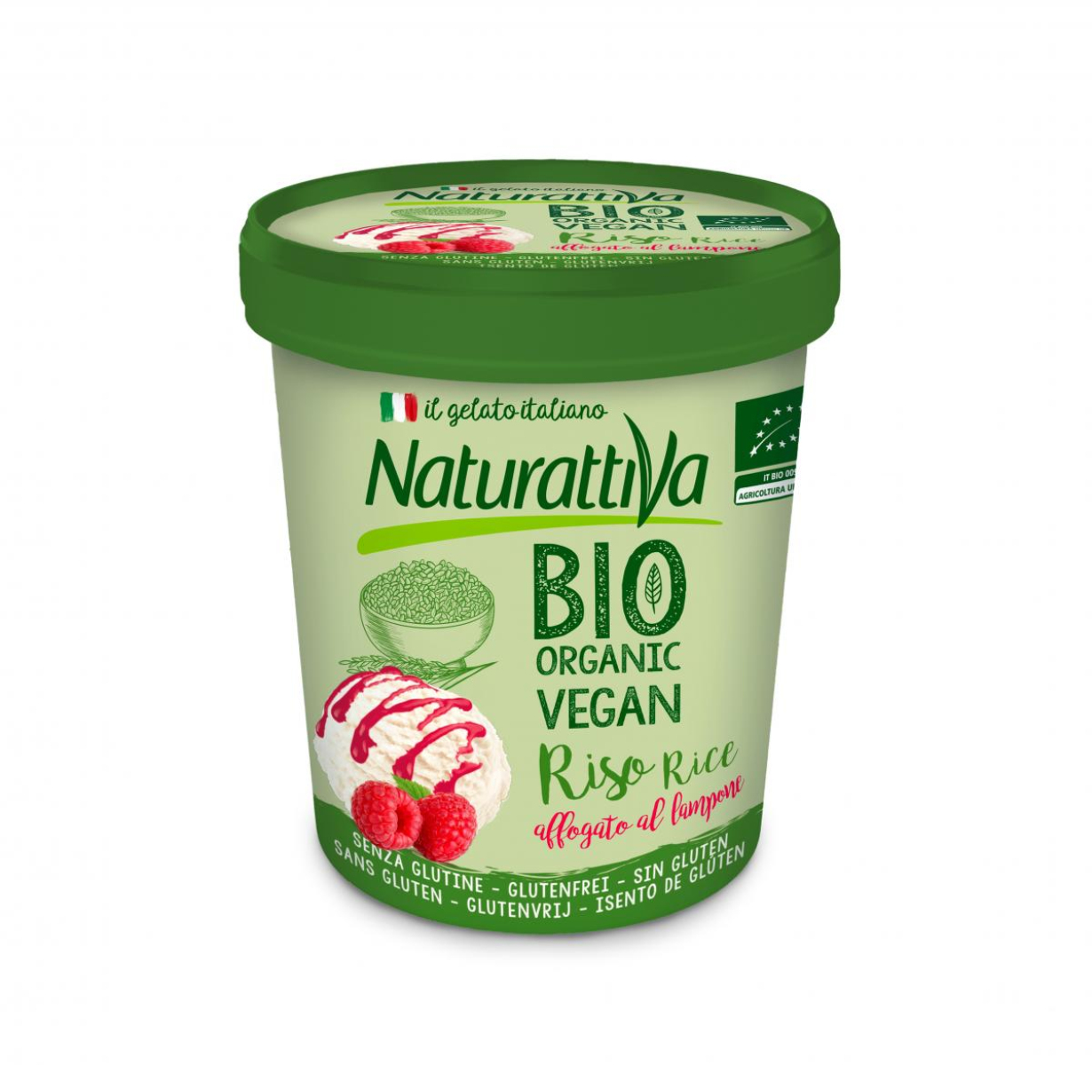 Himbeer-Vanille Eis vegan